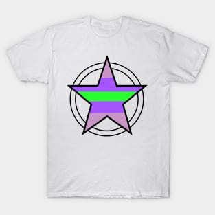 Trigender Pride Pentacle T-Shirt